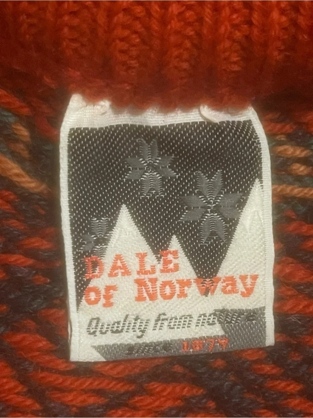 Dale Of Norway Red 100% Wool Vintage 1995 Thunder Bay Men Sweater Sz L